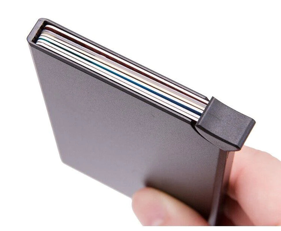 💼 Men’s RFID Blocking Wallet — Slim Carbon Fiber Money Clip & Credit Card Holder | Minimalist Front Pocket Wallet with ID Window, Durable & Stylish Design