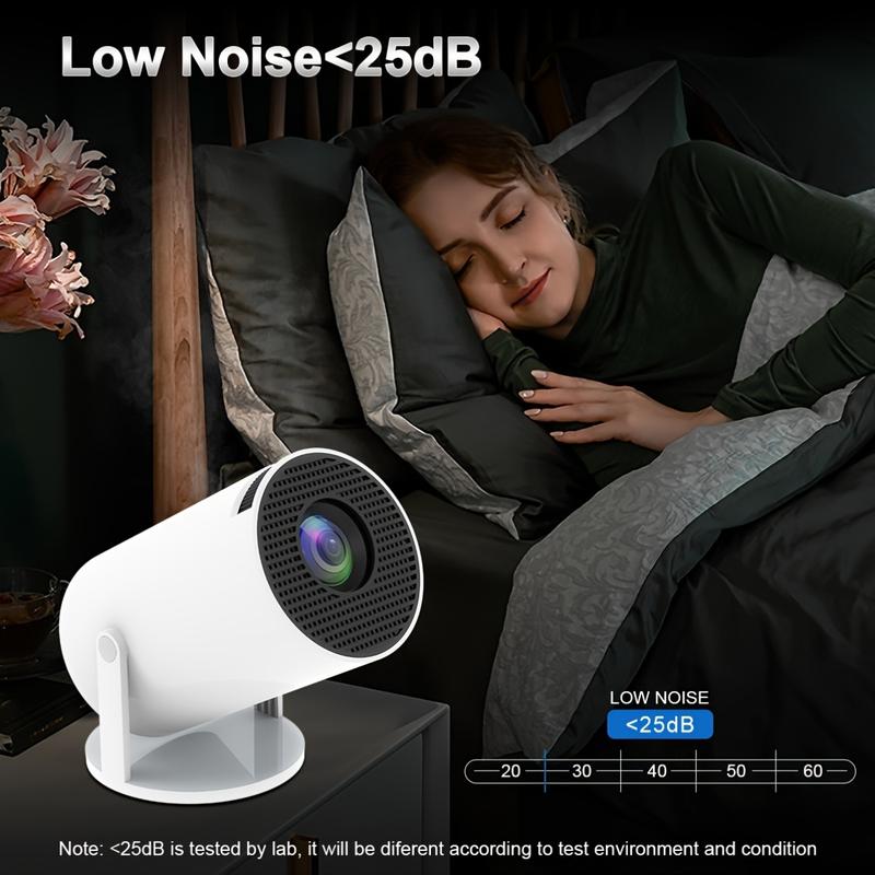 🎥 2025 Smart Mini Projector — Portable Wi-Fi 6 & Bluetooth 5.2 Home Theater | Built-In Streaming Apps, 180° Ceiling Projection, 1080P HD Display, Auto Keystone, Compact Travel-Friendly Design 🎬