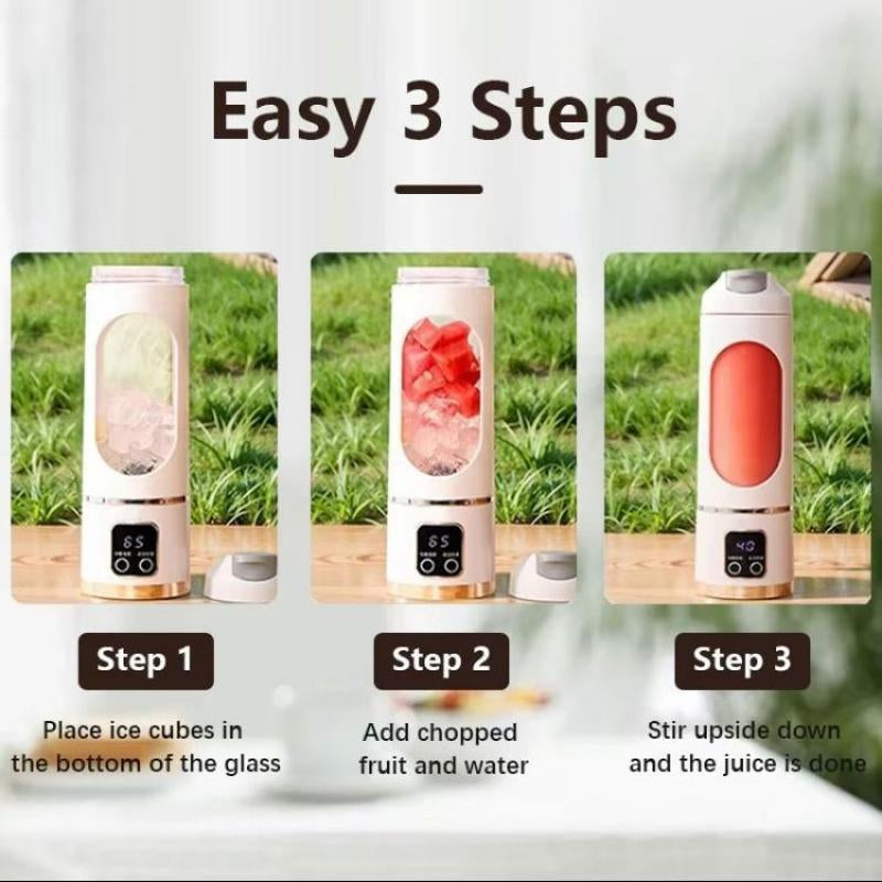 🥤 Portable Mini Juicer Blender — Wireless Rechargeable Smoothie Maker for Shakes, Ice, & Fruit | Easy-Clean Travel Blender, TikTok Top Seller & Perfect Gift for Home, Gym, or Office 💪