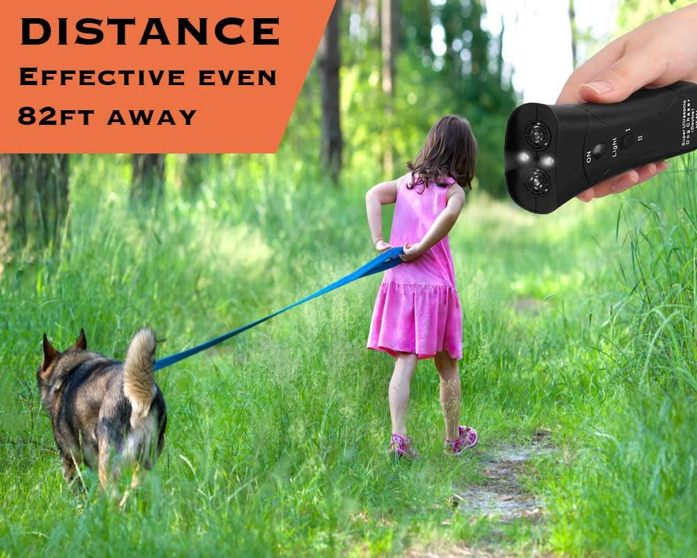 š¶ Ultrasonic Dog Bark Control & Training Device ā Handheld Anti-Barking Trainer with LED Light