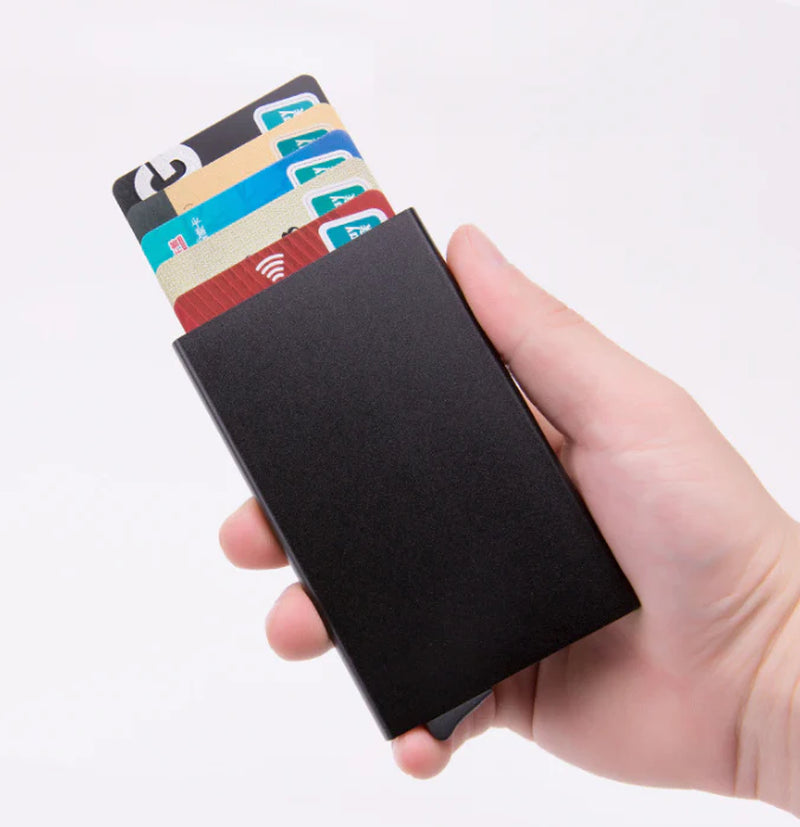 💼 Men’s RFID Blocking Wallet — Slim Carbon Fiber Money Clip & Credit Card Holder | Minimalist Front Pocket Wallet with ID Window, Durable & Stylish Design