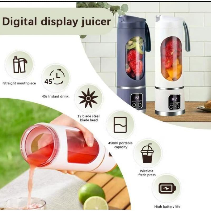 🥤 Portable Mini Juicer Blender — Wireless Rechargeable Smoothie Maker for Shakes, Ice, & Fruit | Easy-Clean Travel Blender, TikTok Top Seller & Perfect Gift for Home, Gym, or Office 💪