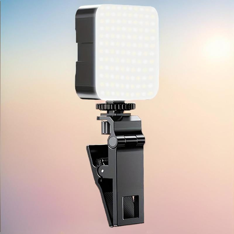 Portable LED Phone Light, Multifunctional Clip-On Light, Pocket Fill Light for Selfie, Live Streaming, Vlogging & Makeup