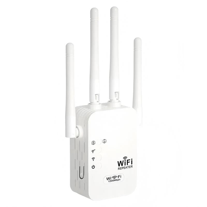 📶 2025 WiFi Extender — 1200Mbps Dual-Band (5GHz/2.4GHz) Internet Signal Booster | Covers Up to 10,000 Sq. Ft & 50 Devices | WiFi Repeater with Ethernet Port for Home & Office