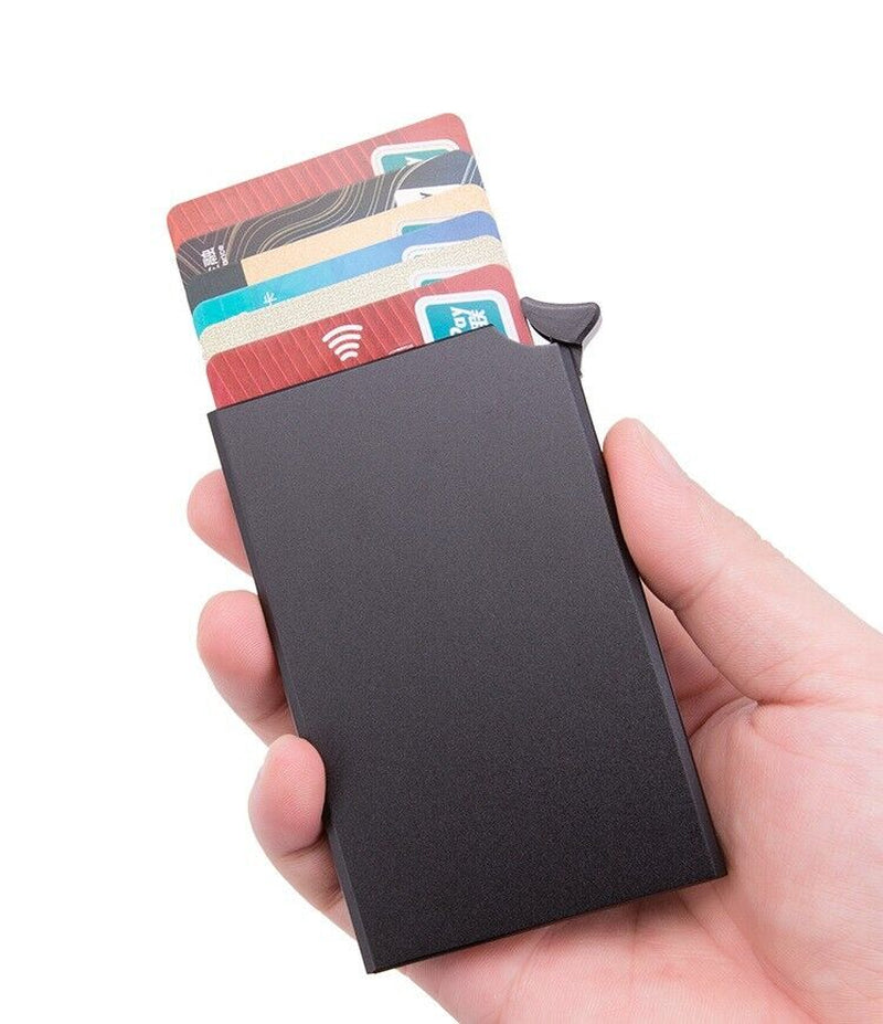 💼 Men’s RFID Blocking Wallet — Slim Carbon Fiber Money Clip & Credit Card Holder | Minimalist Front Pocket Wallet with ID Window, Durable & Stylish Design