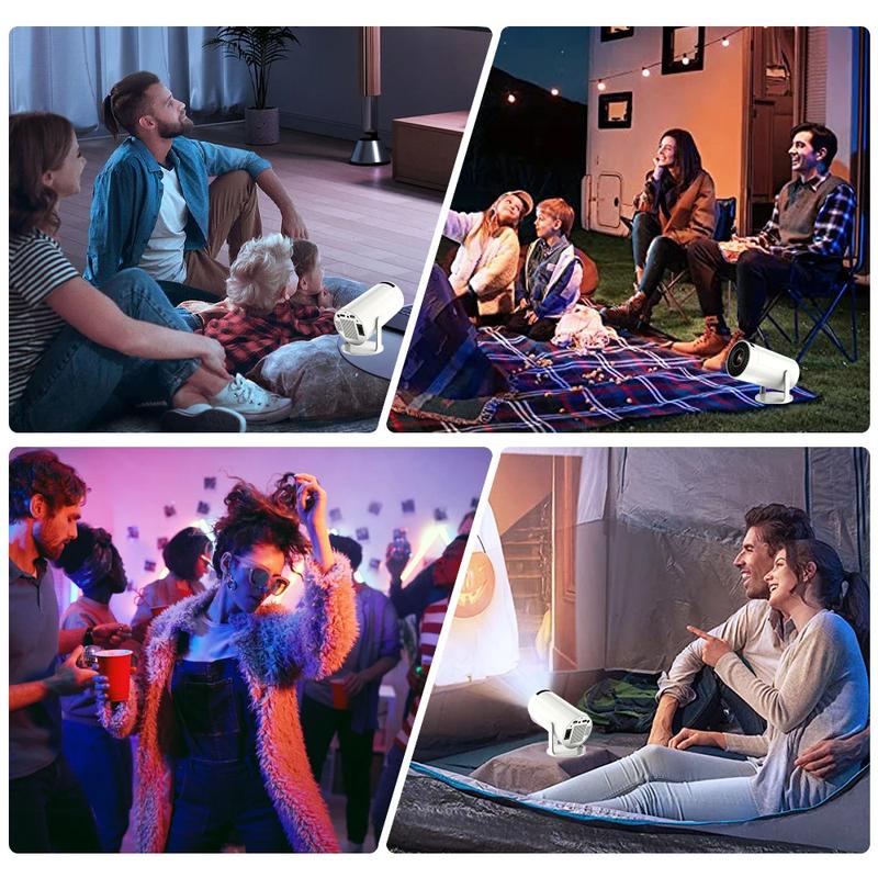 🎥 2025 Smart Mini Projector — Portable Wi-Fi 6 & Bluetooth 5.2 Home Theater | Built-In Streaming Apps, 180° Ceiling Projection, 1080P HD Display, Auto Keystone, Compact Travel-Friendly Design 🎬