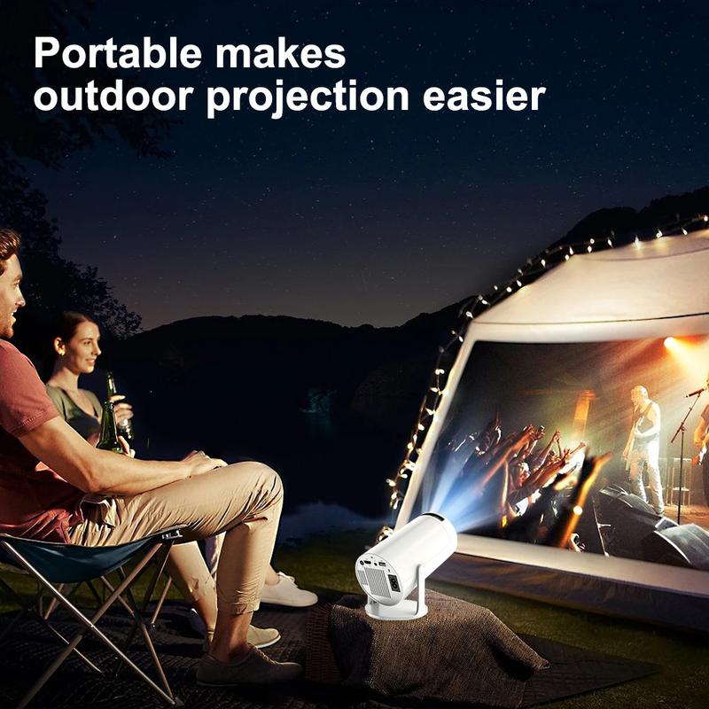 🎥 2025 Smart Mini Projector — Portable Wi-Fi 6 & Bluetooth 5.2 Home Theater | Built-In Streaming Apps, 180° Ceiling Projection, 1080P HD Display, Auto Keystone, Compact Travel-Friendly Design 🎬