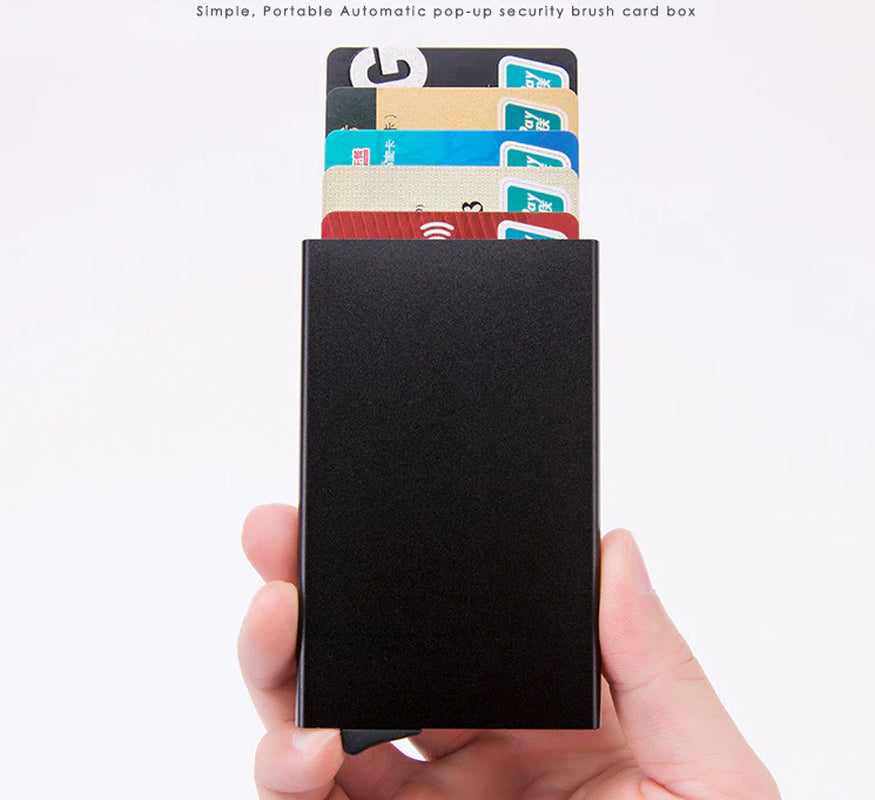 💼 Men’s RFID Blocking Wallet — Slim Carbon Fiber Money Clip & Credit Card Holder | Minimalist Front Pocket Wallet with ID Window, Durable & Stylish Design