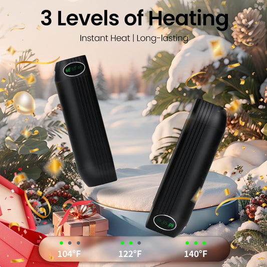 Stay cozy this winter with our Rechargeable Hand Warmers! 🔥✨ Perfect pocket-sized warmth with 3 temperature settings! Great gift idea! 🧤❤️