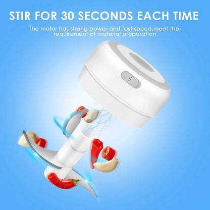 ⚡ Electric Mini Food Chopper — 300ML Garlic Press & Vegetable Grinder | Portable USB Rechargeable Blender for Chopping Onion, Chili, Fruit & Meat Effortlessly 🍴