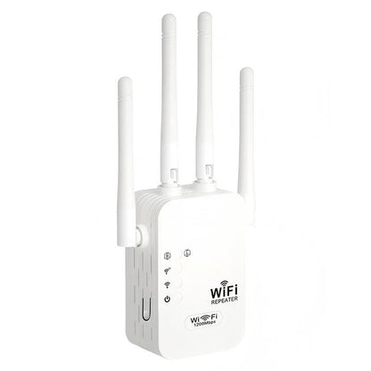📶 2025 WiFi Extender — 1200Mbps Dual-Band (5GHz/2.4GHz) Internet Signal Booster | Covers Up to 10,000 Sq. Ft & 50 Devices | WiFi Repeater with Ethernet Port for Home & Office