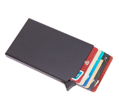 💼 Men’s RFID Blocking Wallet — Slim Carbon Fiber Money Clip & Credit Card Holder | Minimalist Front Pocket Wallet with ID Window, Durable & Stylish Design